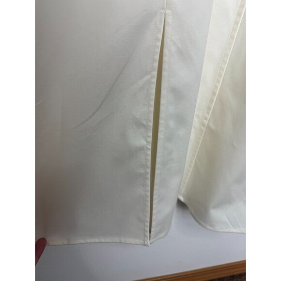 J.Crew Size 24 Cutout Puff Sleeve Sheath Dress In Cotton Twill Ivory Lined NWT - Picture 16 of 16